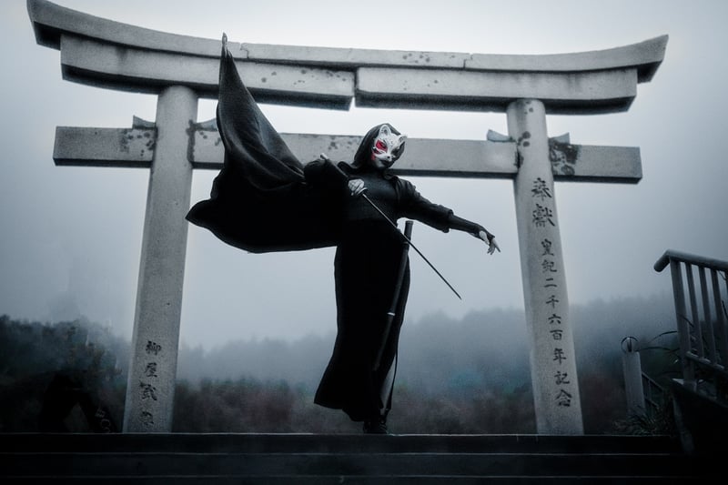 Samurai with a sword
